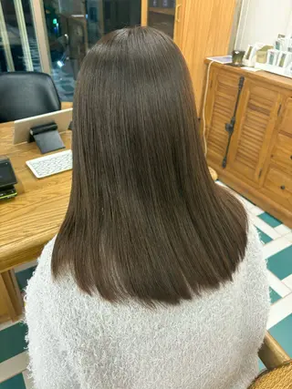 セミロング AYAKA/名古屋/ 栄/ボブ/透明カラーのヘアスタイル