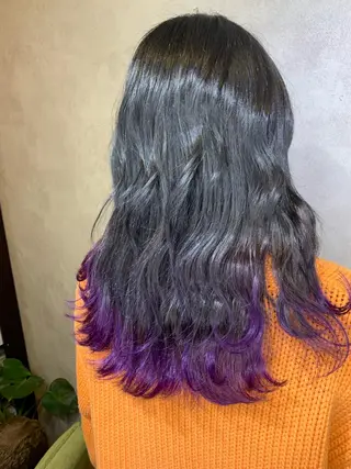 セミロング カラー swan ユイカのヘアスタイル