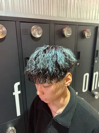 ショート カラー パーマ メンズ 🔥漢髪特化メンズ マネージャーYUKIのヘアスタイル