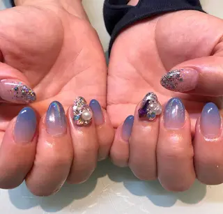ショート カラー ネイル NAILSALON DIANAのネイルデザイン
