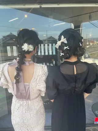 ロング ヘアアレンジ マキノ キョウカのヘアスタイル