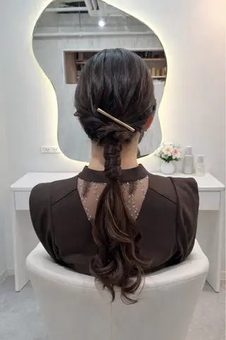 ロング 艶感ハイトーン/ 池袋/mei🩶のヘアスタイル