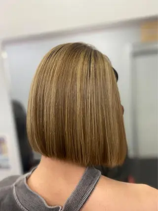 ミディアム カラー ヘアアレンジ メンズ キッズ ネイル マツエク・マツパ 🧡可愛い色落ち🧡 ハイトーン特化🧡のヘアスタイル
