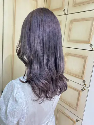 ロング カラー ヘアアレンジ 透明感カラー 古山 結季🌙🖤のヘアスタイル