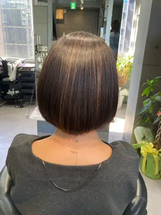 ショート 髪質改善☺︎縮毛矯正 ふじい まりんのヘアスタイル