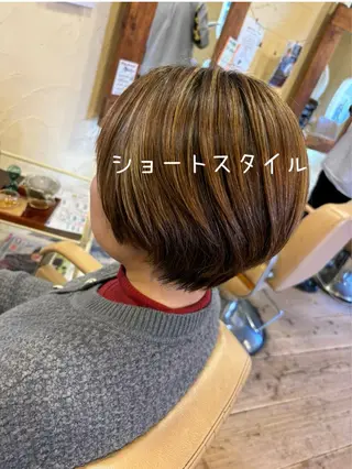 ショート 大鹿 数馬のヘアスタイル