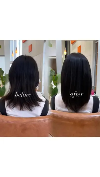 セミロング 韓国ガーリーヘア🎀 ／𝐦𝐨𝐞のヘアスタイル