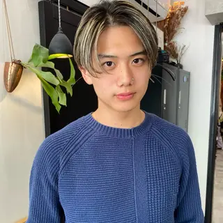 ショート カラー メンズ ダウンパーマ 【sity.ザイク】のヘアスタイル