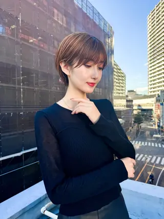 ショート 360°キレイな ショートカットのヘアスタイル