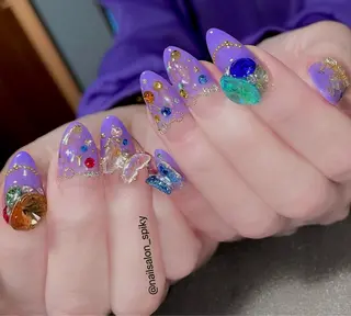 ネイル Spiky とうげ ふうかのネイルデザイン