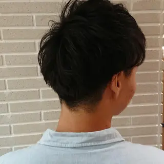 メンズ カラー パーマ ヘアアレンジ ブリーチ/ヘアケア/ 艶髪/イギチハルのヘアスタイル