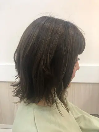 ミディアム カラー ヘアアレンジ リリー /Men's/パーマのヘアスタイル
