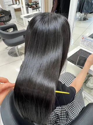 ロング ヘアアレンジ 縮毛矯正指名No.1 艶カラー/SHIMAのヘアスタイル