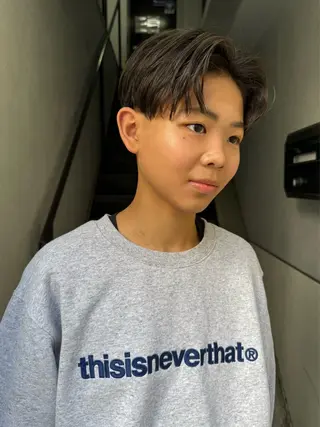 メンズ フェザー/ニュアンス パーマ/ryutoのヘアスタイル