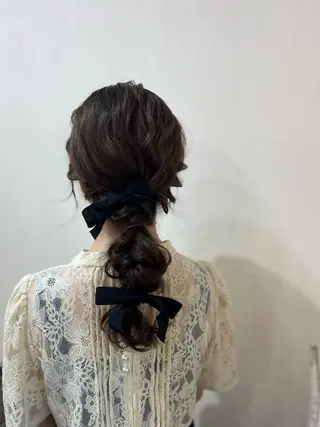 セミロング ヘアアレンジ きむえり/髪質改善 /20代〜40代多数のヘアスタイル