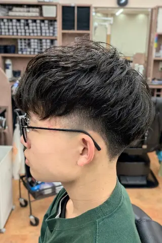 ショート パーマ 理容プラージュ燕三条 福井のヘアスタイル