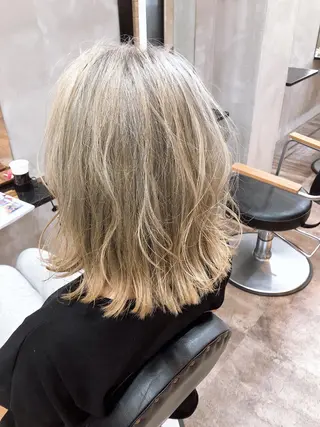 ミディアム カラー 中村 優志のヘアスタイル