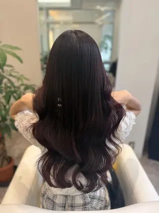 セミロング カラー 渋谷髪質改善/縮毛 矯正/かすが🪽🫧のヘアスタイル