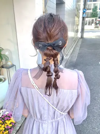 ヘアアレンジ 安永 涼のヘアスタイル