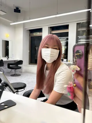 カラー 透明感ベージュ🤎 ナチュラルレイヤーのヘアスタイル