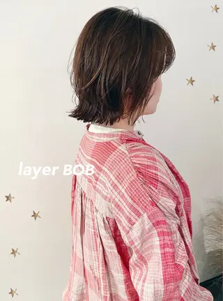 ミディアム カラー 市川 千夏のヘアスタイル