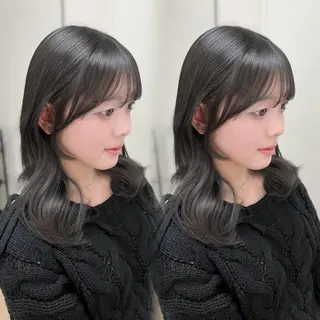 セミロング カラー 上品モテガーリー Rena🎀のヘアスタイル