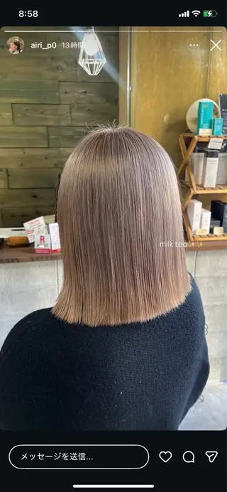 ミディアム カラー 🫟Blanco🫟 Color&Careのヘアスタイル