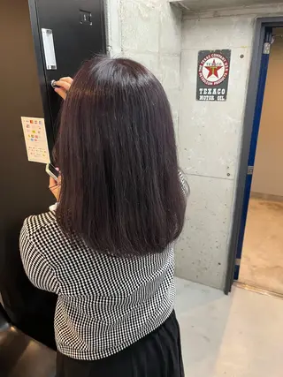 セミロング 薬院/駅近/ カラーモデル/募集中のヘアスタイル