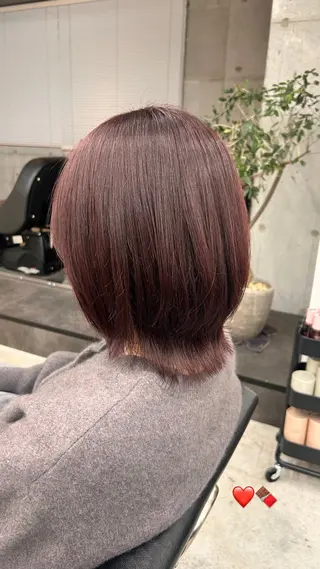 ミディアム ボブ/暖色カラー 🎧 kei 🎀のヘアスタイル