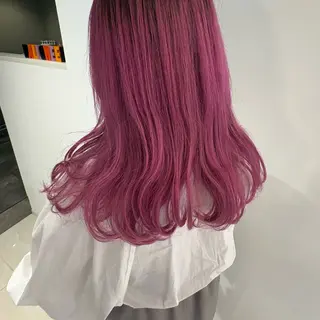 セミロング カラー Wカラーヘアアレンジ さあやのヘアスタイル