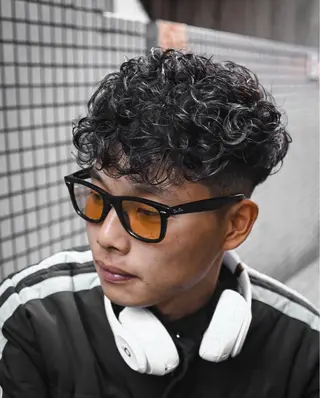 ショート カラー パーマ メンズ 💈men's💈 satoru中目黒のヘアスタイル