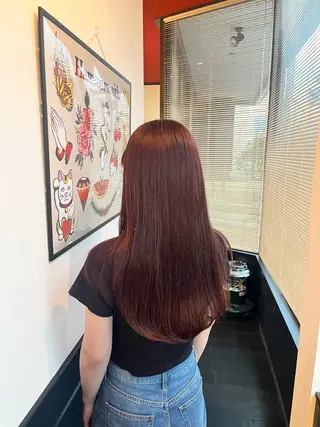 ロング カラー スズキ リコのヘアスタイル