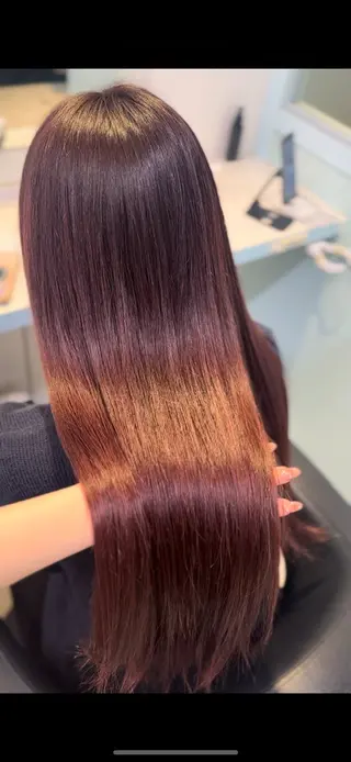 ロング カラー ♥️暖色カラ ー♥️由夏のヘアスタイル