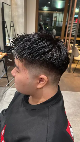 メンズ ラフィスヘアー九大学研都市店所属・赤み消し艶カラー🍒 髪質改善　KAIのヘアスタイル