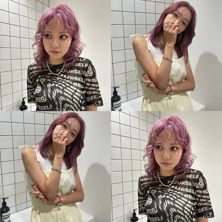 セミロング カラー MANA/上野/ カラーモデル🖤✨のヘアスタイル