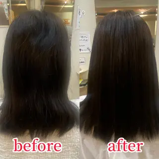 セミロング 縮毛矯正モデル募集中 美容室HATSUのヘアスタイル