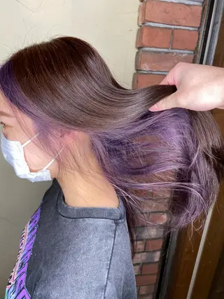 ロング カラー パーマ ヘアアレンジ メンズ キッズ ネイル マツエク・マツパ 🌈髪質改善・美髪矯 正・平野瀬乃🌈のヘアスタイル