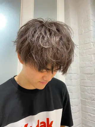 ショート メンズ 🍀透明感抜群🍀/ ハイトーンカラーのヘアスタイル
