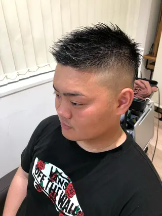 ショート 関西センターパート メンズモデル募集のヘアスタイル