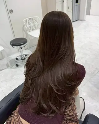 ロング カラー 佐藤 笑瑠のヘアスタイル