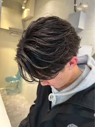 ミディアム メンズ 🔥ジャス/ メンズ特化美容師🔥のヘアスタイル