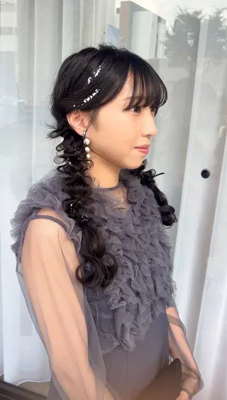 ロング え りのヘアスタイル