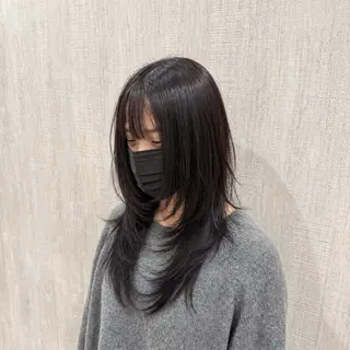 セミロング 店長✨レイヤー✖️ 髪質改善✖️韓国ヘアのヘアスタイル