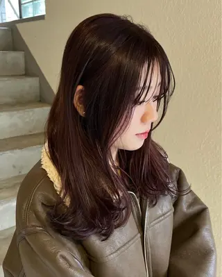 ミディアム カラー SIKI yuuna レイヤーカット🪽のヘアスタイル