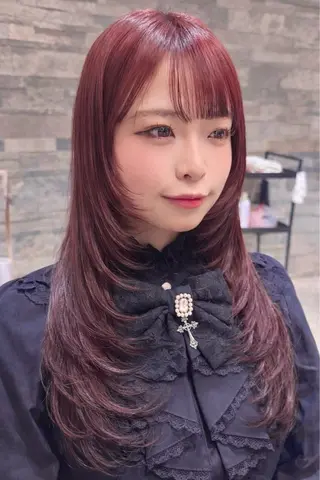 ロング レイヤーカット/ 艶 カラー/Manakaのヘアスタイル