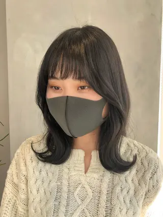 ミディアム ❤︎︎韓国ヘア❤︎︎ 𝑺𝒉𝒊𝒉𝒐のヘアスタイル