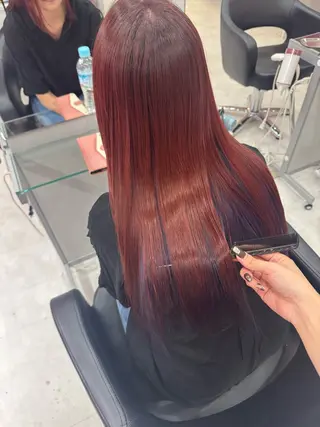 セミロング 𝐘𝐮𝐤𝐢 ベージュ系カラーのヘアスタイル