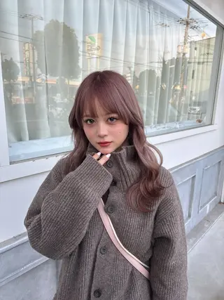 ロング カラー 坂本 桃花のヘアスタイル