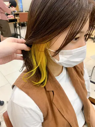 セミロング カラー 🌱小顔ヘア/ボブ ミディアム/双葉🌱のヘアスタイル