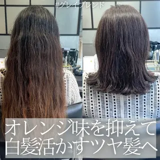 セミロング カラー matka白髪ぼかし 大人ヘア/KEIKOのヘアスタイル